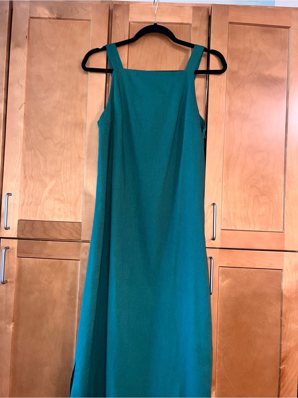 Commense Emerald Green Linen Slip Maxi Dress - Picture 10 of 10